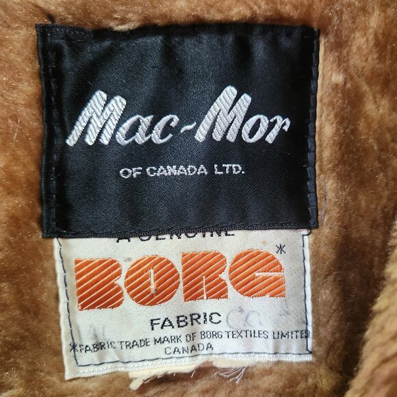 Fabulous warm borg lining/collar - Vintage Mac Mor Wool Coat - Leather buttons - Picture 8 of 10